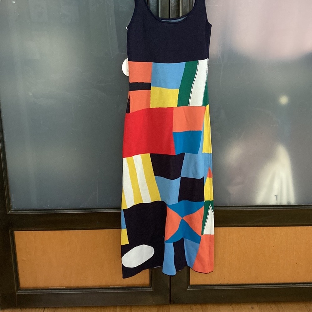 Katie Colorblock Sleeveless Sweater Dress size S